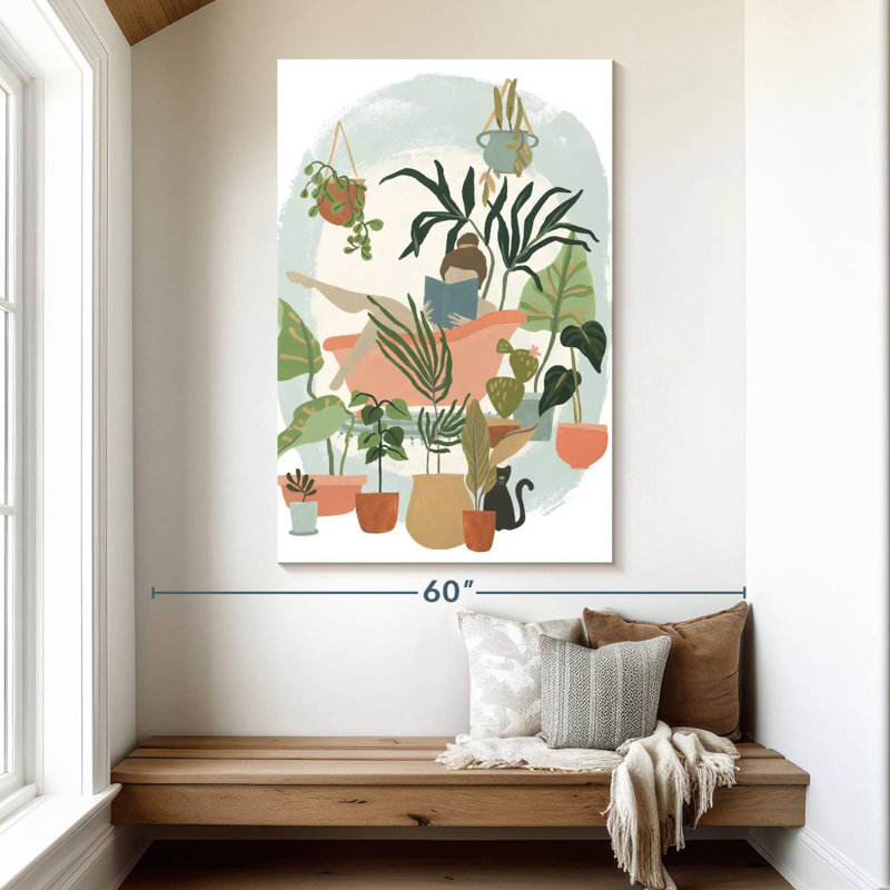 Plant Lady Bath I, 51" H x 34" W
