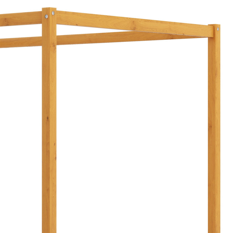 Canopy Platform Bed With Support Legs