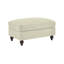 Repose-pieds en chenille beige et blanc-720027242