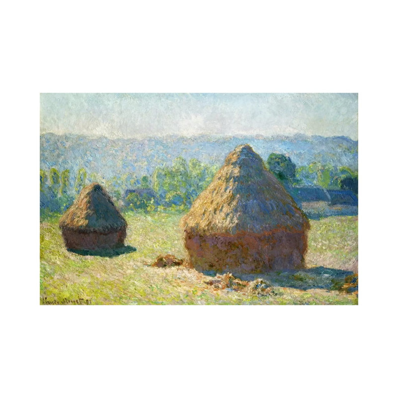 Haystack - End Of The Summer by Claude Monet - Wrapped Canvas Painting, 66.04 cm H x 45.72 cm W x 3.175 cm D