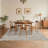 Farmhouse Scalloped Rug Washable Rug with Non Slip TRP Backing, Low Pile Non Shedding Rustic Carpet, Soft Thin Foldable Printed Mat for Living Room Bedroom-660204437-660204443