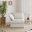 Chaise rembourrée en velours de lin Fairford-678423603