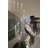 Dylana 12 - Light Stainless Steel LED Crystal Pendant