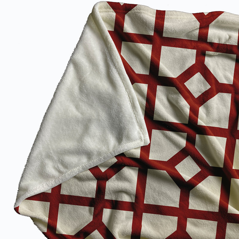 Renata Plain Weave / Muslin Throw Blanket, Orange