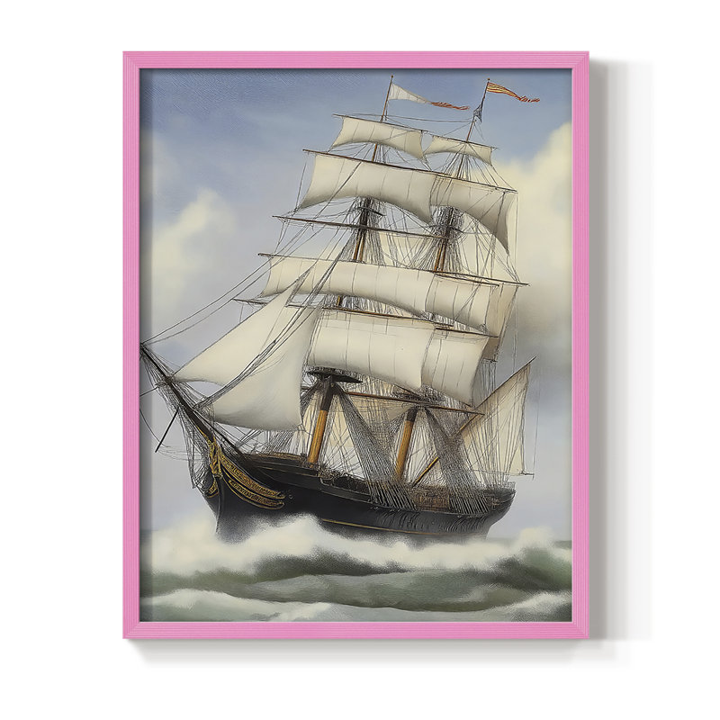 "NAUTICAL Series Lxxi", H 15 po x l 12 po, Rose