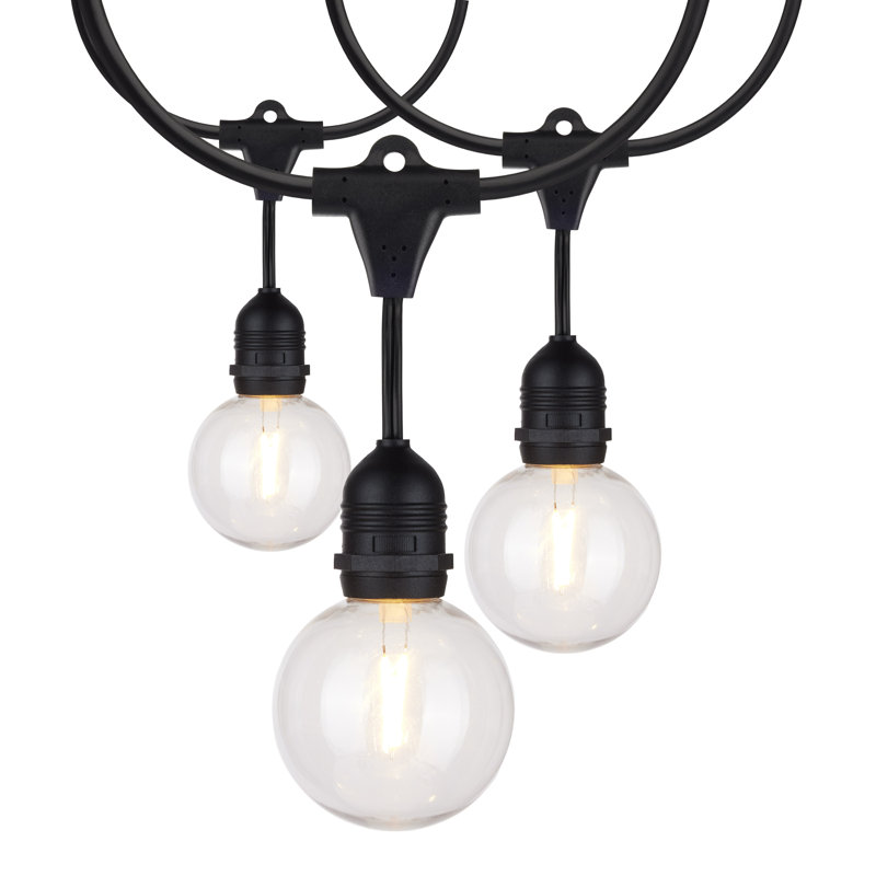 24Ft - LED String Light - Includes 12-G25 Bulbs - 2000K - 120 Volts