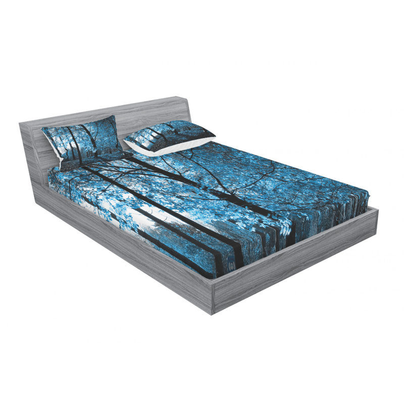 Microfiber Sheet Set, Queen Sheet Set with Fitted Sheet