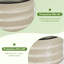  Ensemble de 3 pots de jardin surélevés ronds 2 x 2 x 1 pi, boîte de jardinière en métal galvanisé pour le jardinage extérieur-1214055292-1212704506-1214055235