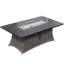 Shuff 26.5" H x 70.7" W Aluminum Propane Outdoor Fire Pit Table