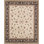 Tabriz Hand Knotted Wool Oriental Area Rug in Ivory/Black