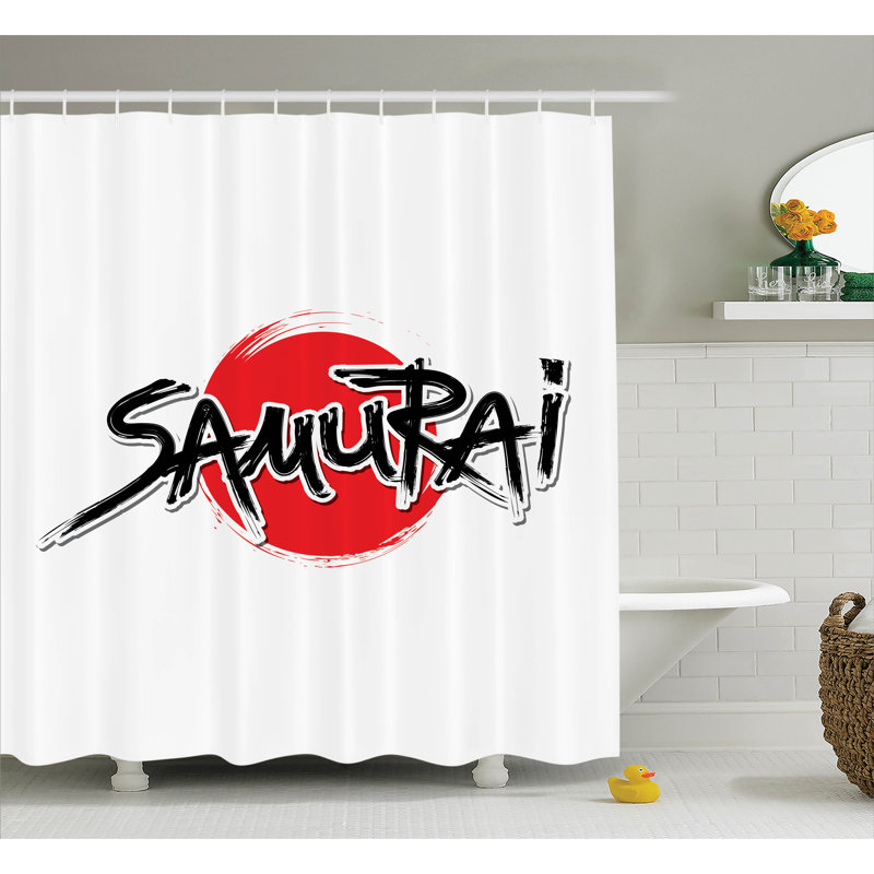 Shower Curtain with Hooks Included, 69" W x 75" L