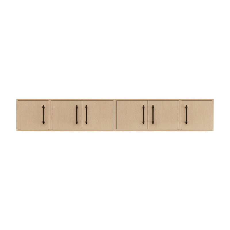 Armoire murale supérieure Victoria (double), H 13,8 po x l 84 po x P 12 po, Chêne jaune