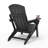 All Weather HDPE Folding Outdoor Adirondack Chair With Cup Holders Durable Oversized Fire Pit Chair Easy Assembly Easy Maintenance Patio Lawn Chair With 380Lbs Load Bearing For Porch, Garden, Backyard, Patio, Deck, Fire Pit, Gray（set of 4）-129858116
