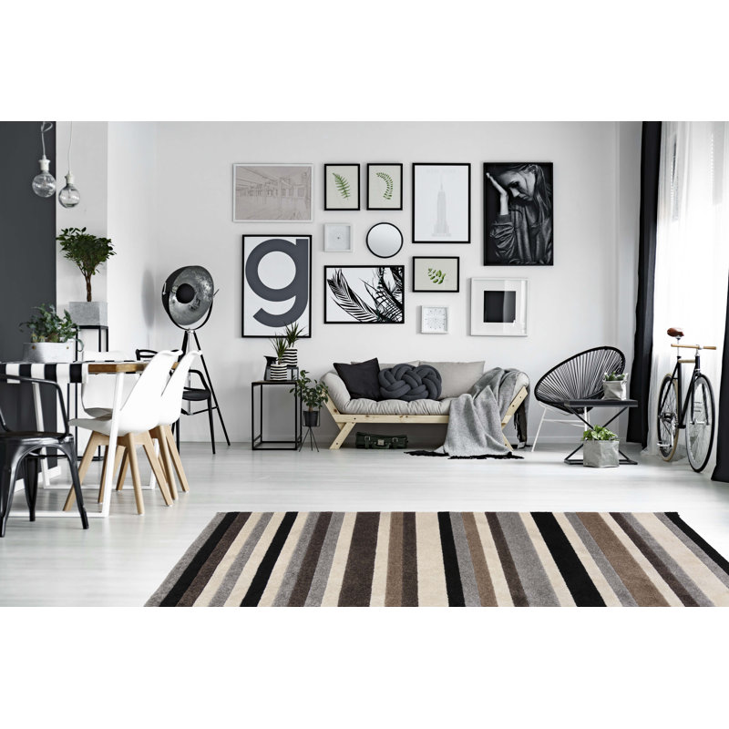 Hyatt Striped Area Rug Set, Rectangle 140 x 200cm