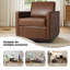 Fauteuil rembourré pivotant-400784219