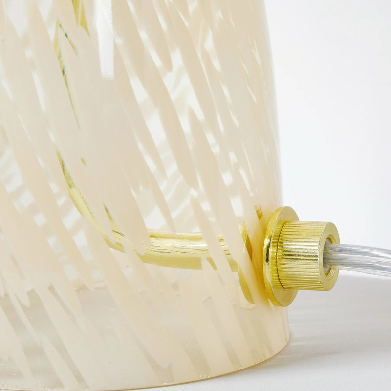  Lampe de table 12 po Modern, Jaune, Jaune