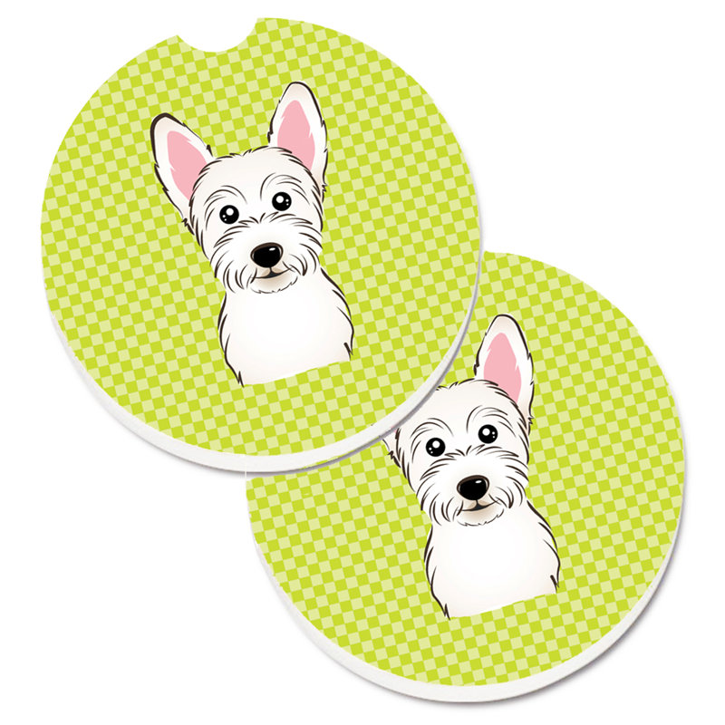 Sous-verre Retriever, Vert lime, Westie