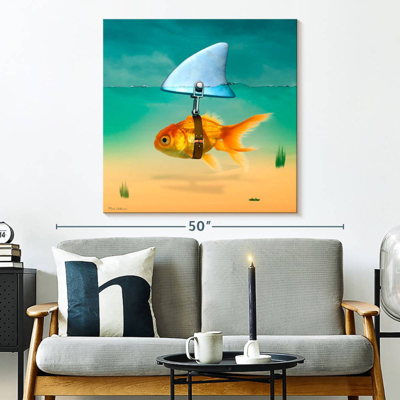 Ketti Fish Shark, 33" H x 33" W