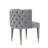 Maya Modern Tufted Velvet Upholstered Elm Wood Dining Side Chair in Gray-91028778
