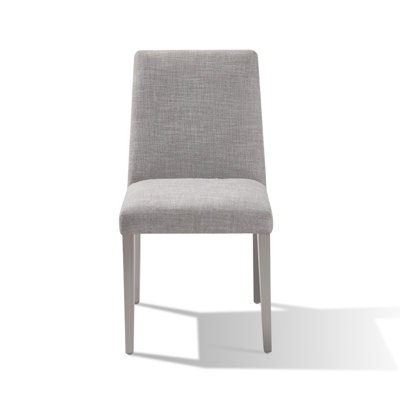 Chaise d'appoint en tissu gris clair