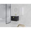 Bathroom Vanity With Ceramic Basin & Side Cabinet - Black Chestnut, Modern Assembly Unit 28" And Instrument