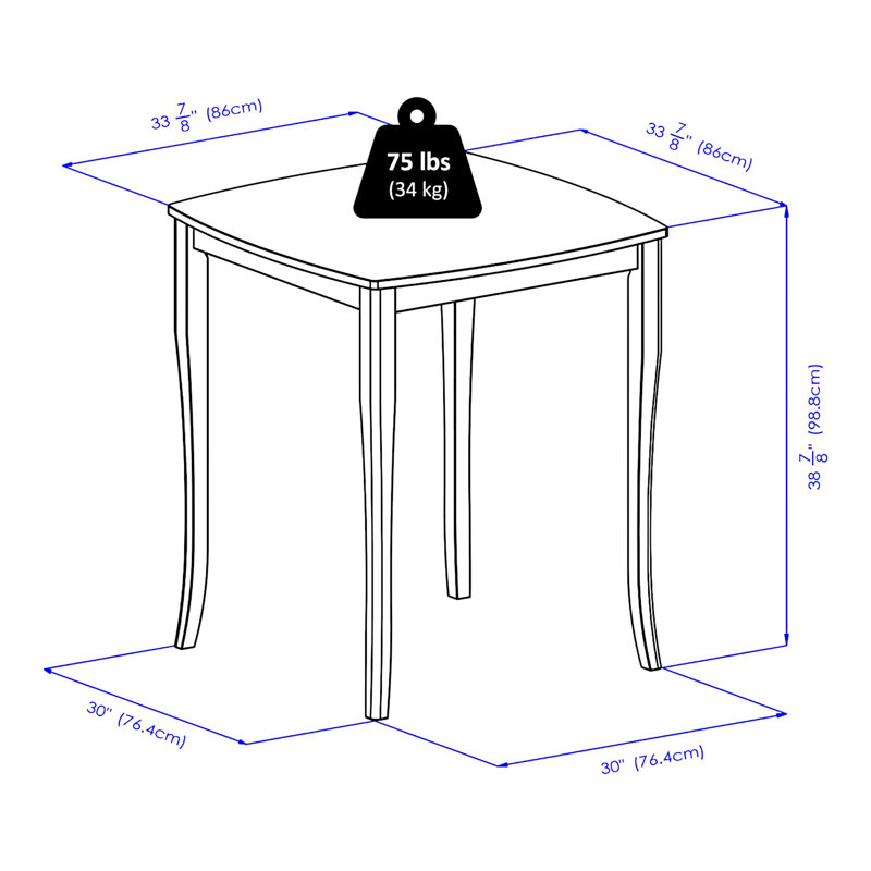 Cambree Walnut High Table