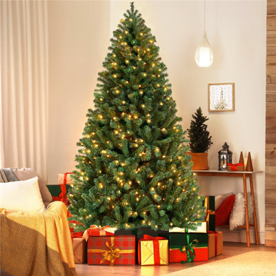 Lighted Artificial Spruce Christmas Tree