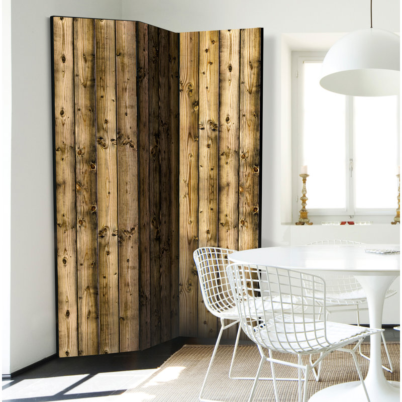 Evergreen 172cm H Solid Wood Folding Room Divider, 3
