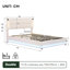 Upholstered Double Storage Bed Beige-931056209