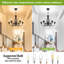Lustre style campagnard 6 lumières-97750225