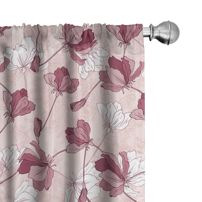Semi Sheer Curtain Pair, 28" W x 95" L