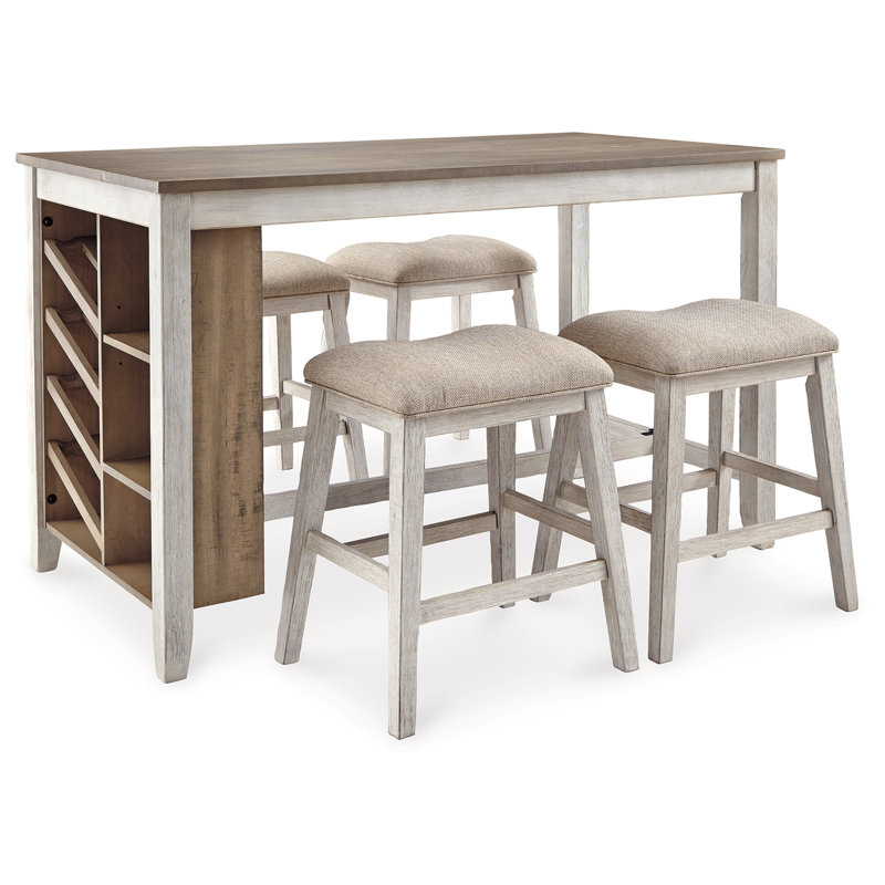 Skempton Counter Height Dining Table and 4 Barstools