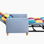 Chaise longue en velours Gratienne