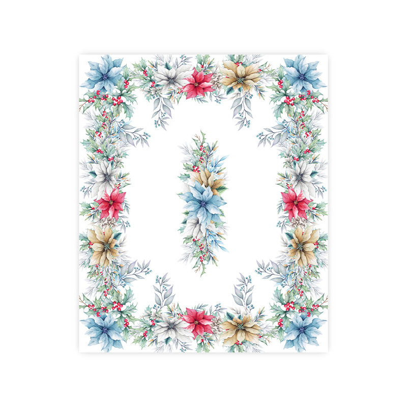 Glad Tidings Tablecloth, 84" L x 70" W
