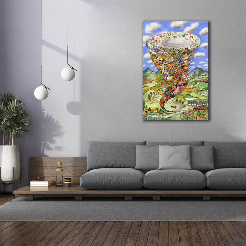  «Tornado» par Gale Pitt, art mural sur toile, 40 po x 60 po, H 60 po x l 40 po