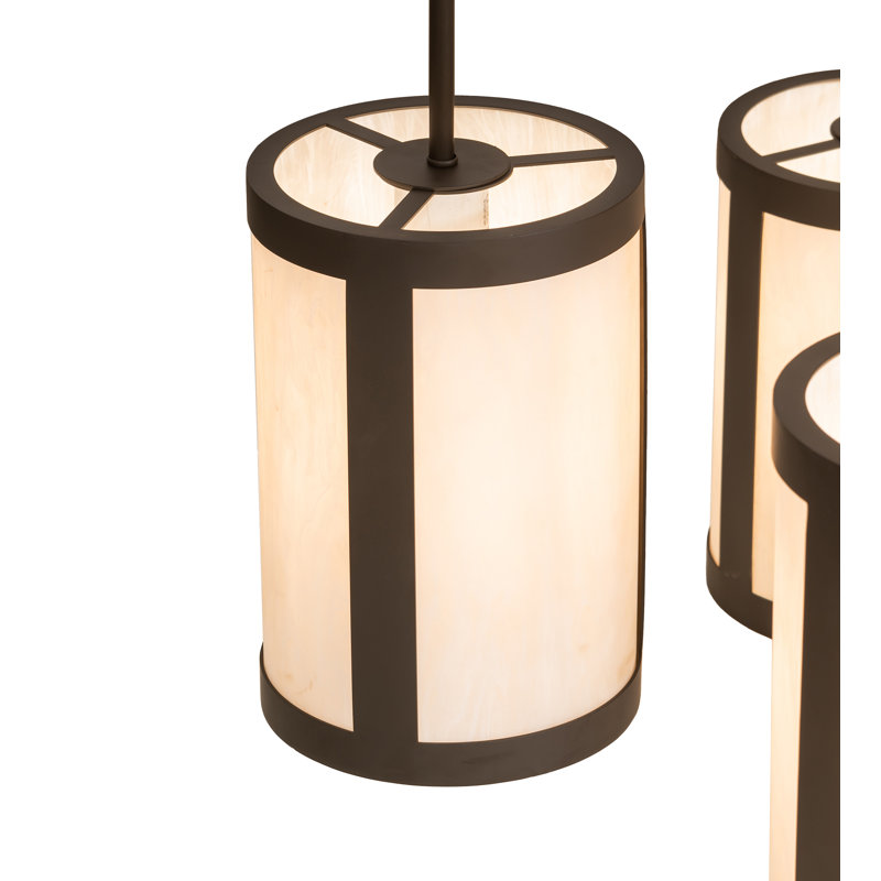 9 - Light Dimmable Cylinder Chandelier
