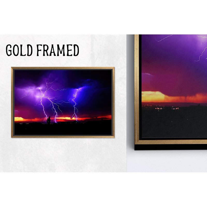 Impression sur toile Serenity Sky: Elegant Natural Phenomenon Wall Art, 1P GoldFramedCanves, H: 11,9 po x l: 15,8 po