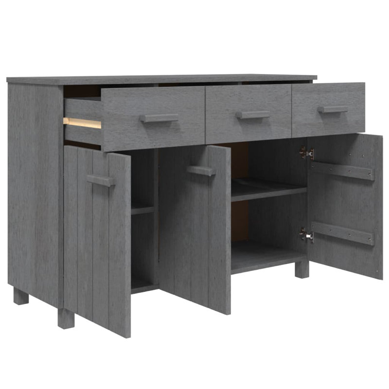 Buffet-bar Hamar avec tiroirs HAMAR, Gris foncé