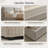 Padded Platform Bed With Headboard Featuring Two Removable Pillows-1941696259-1941696269