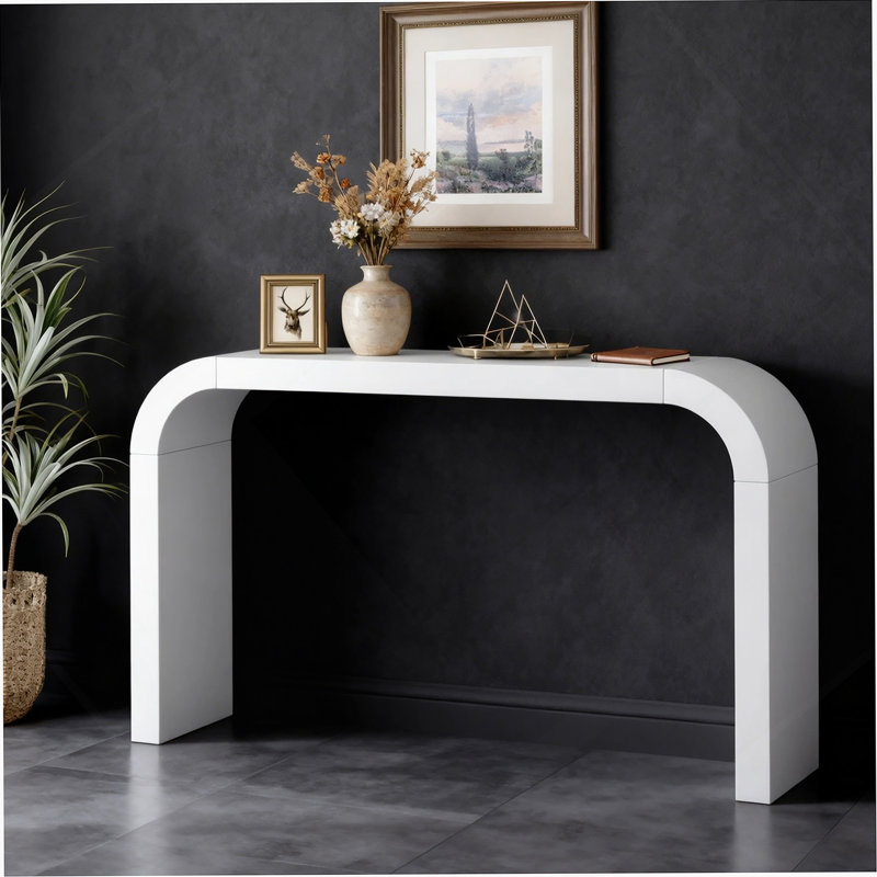 Modern Minimalist Console Table, Elegant and Versatile Design, Perfect for Living Room, Hallway, and Bedroom, Sturdy and Stable Frame