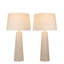 Mystic Frost - 32 po x 16 po - Lampe de table en verre avec veilleuse