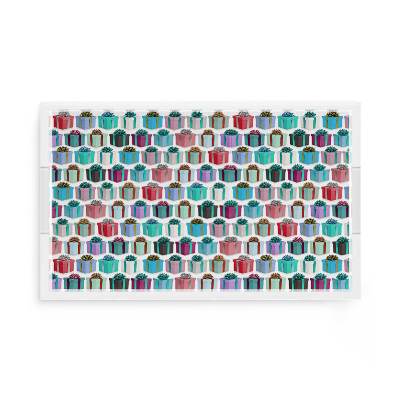 Decorative Tray, 17"W x 10.5"D x 2"H