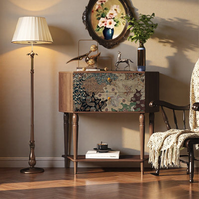 Ash Wood Elegant Decorative Cabinet
