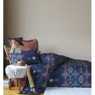 Satin Floral Duvet Cover
