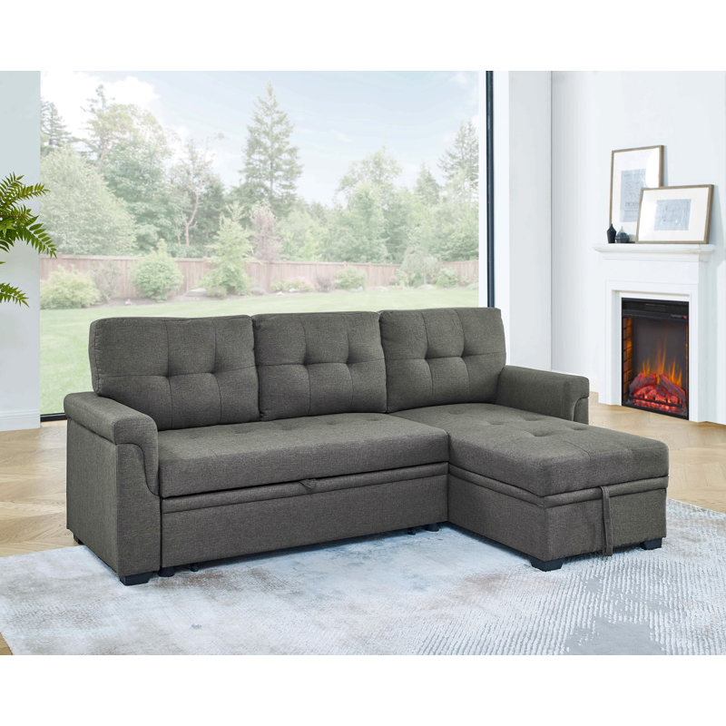 86'' Upholstered Pull-Out Sofa Bed