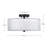 Linen Semi Flush Mount