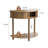 31.5-Inch Grooved Half-Moon Console Table