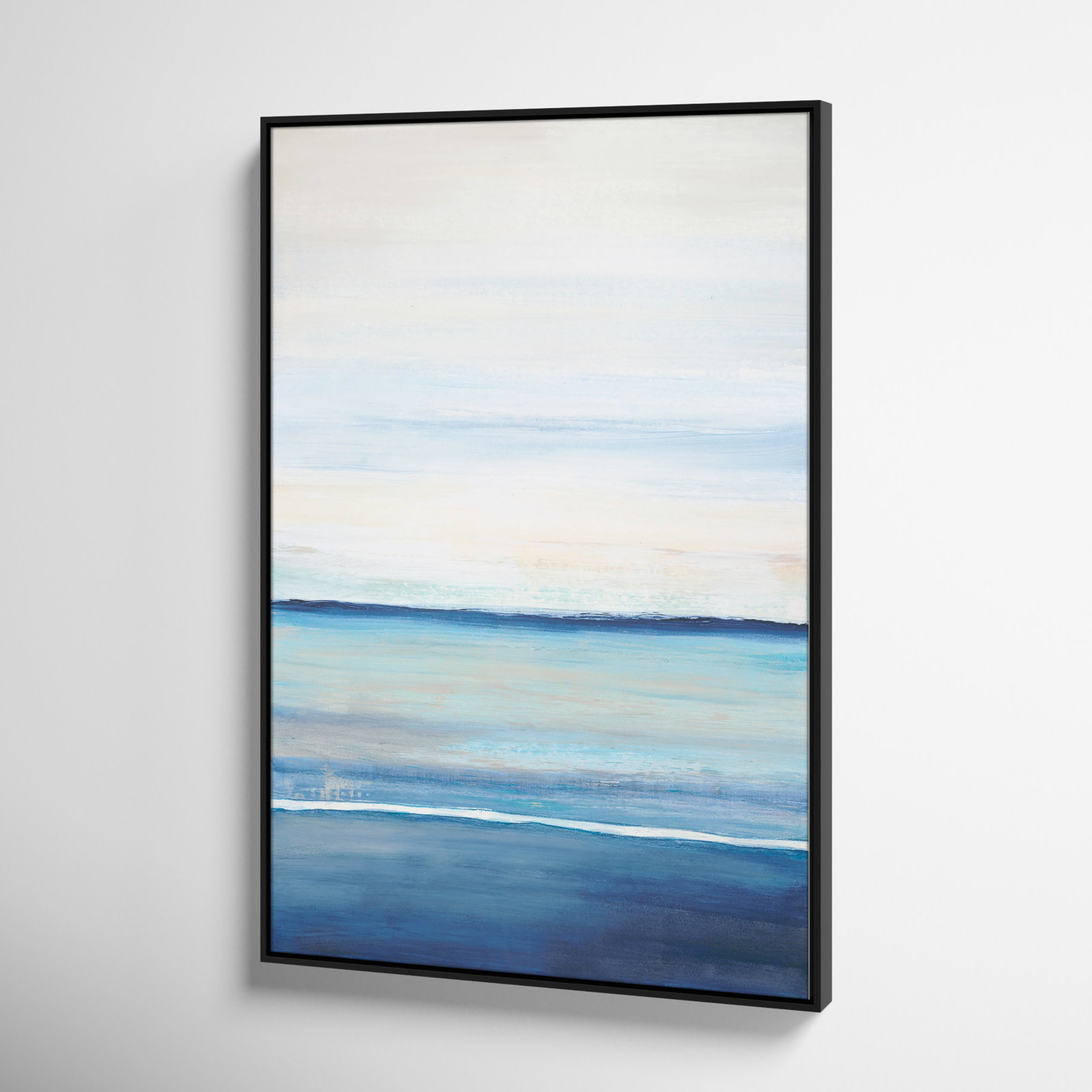 Emmit "Distant Whispers" Print by Filippo Ioco, Black Framed Canvas, 37.5" H x 25.5" W x 2" D