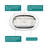 47'' Acrylic Soaking Tub - Oval White Freestanding, Hygienic & Easy To Clean, Bathtub Relaxing Bath, Pop-Up Drain,