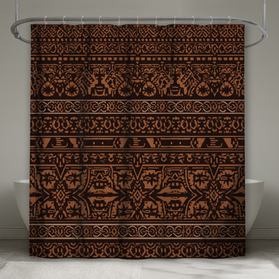 Rideaux de douche Intricate Brown